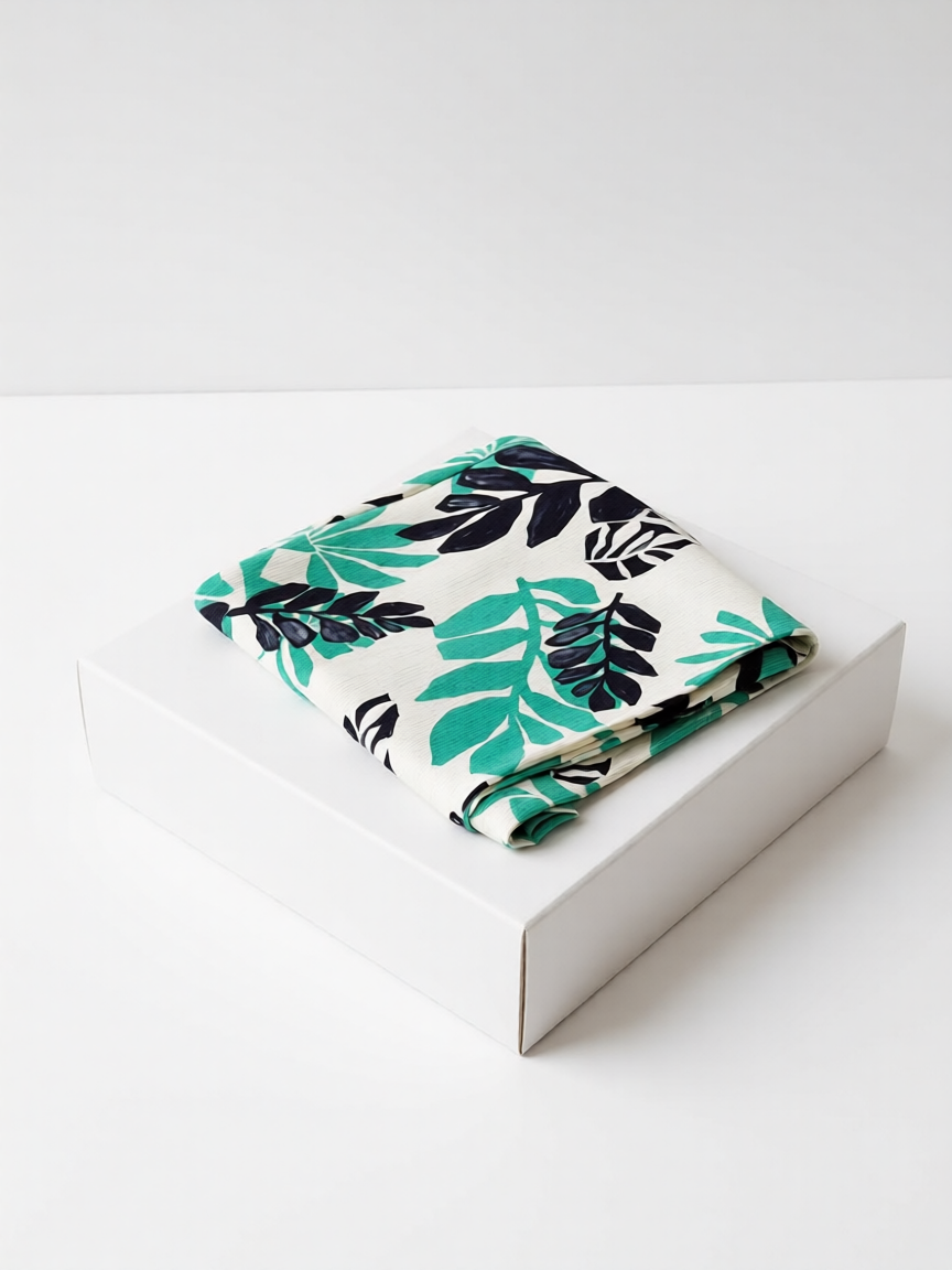 Pantalón Estampado Hojas Tropicales