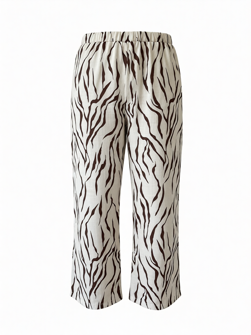 Pantalón Estampado Cebra