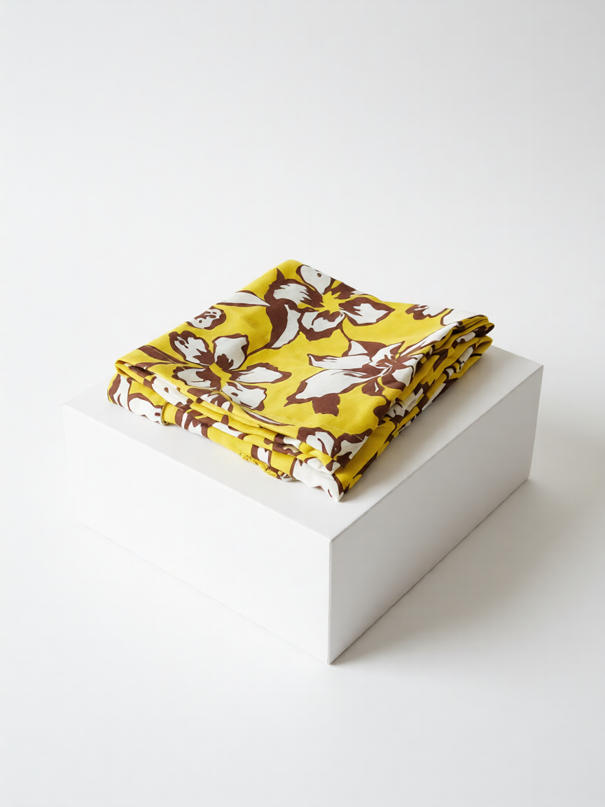 Pantalón Estampado Floral Amarillo
