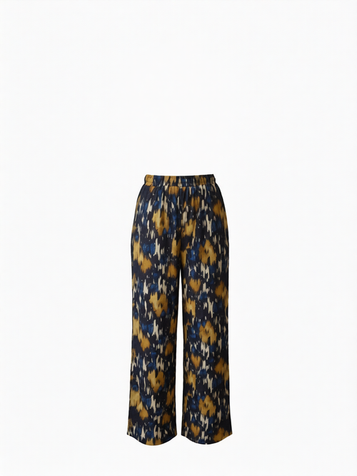 Pantalón Estampado Abstracto Mulricolor