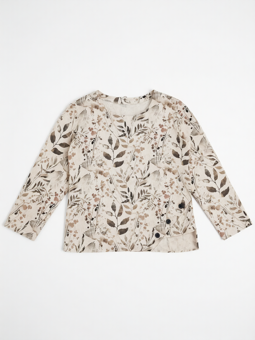 Conjunto Hecho a Mano para Mujer | Hojas Blanco