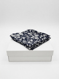 Pantalón Estampado Floral Azul Marino