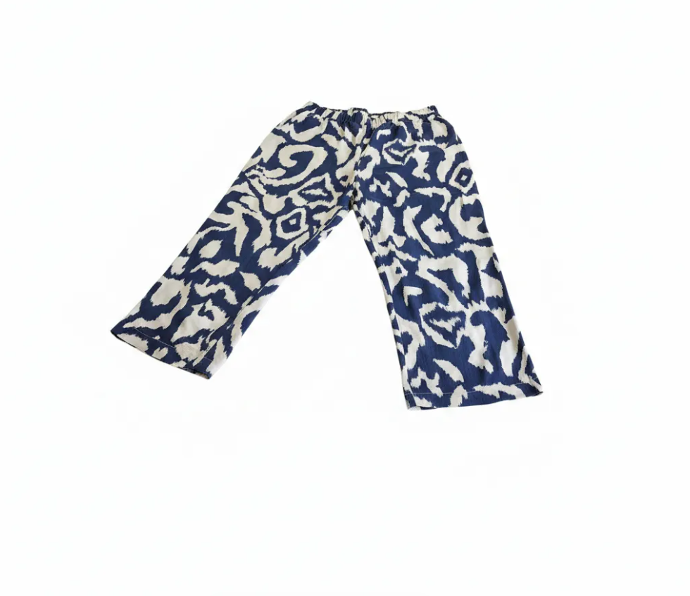 Pantalón Estampado Ikat Bicolor